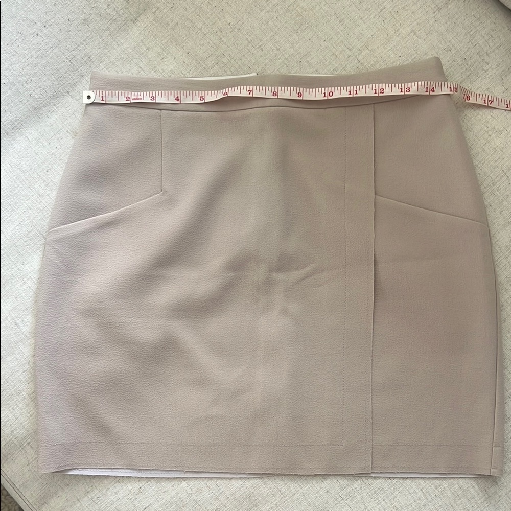 Topshop Beige Crepe Skirt